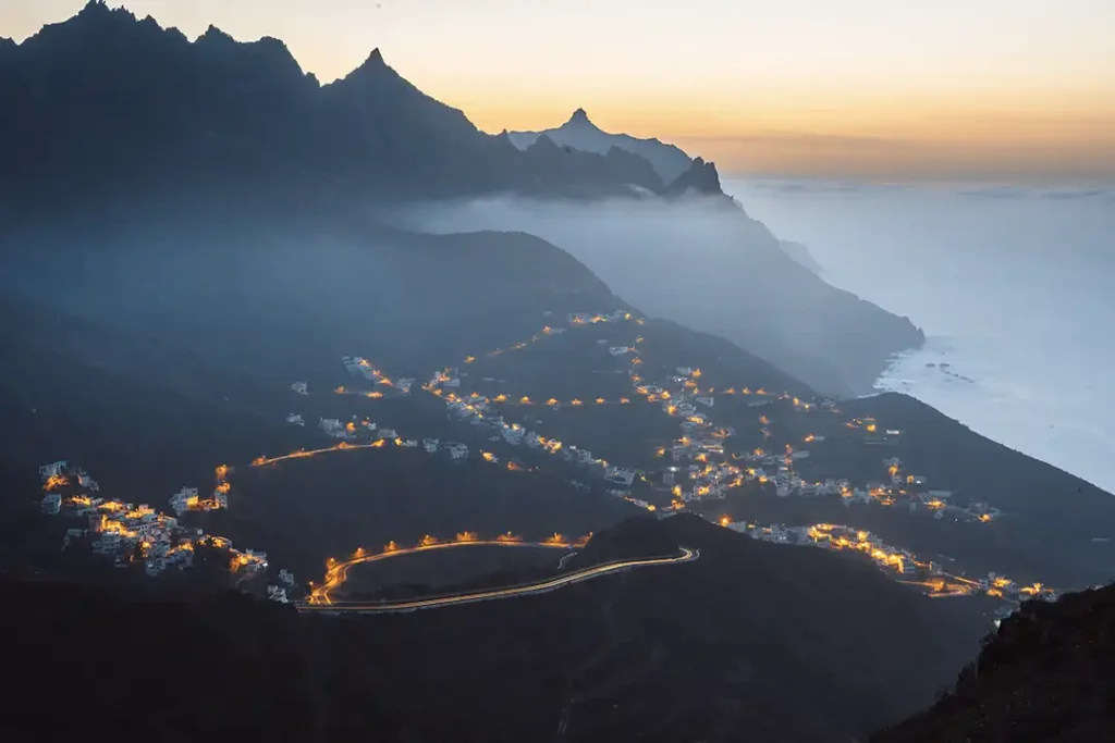 Anaga Massif at night-Tenerife