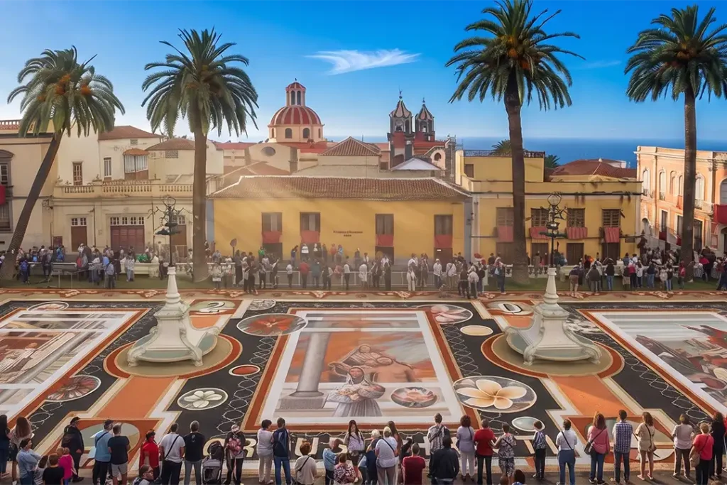 Sand carpets from La Orotava, Tenerife