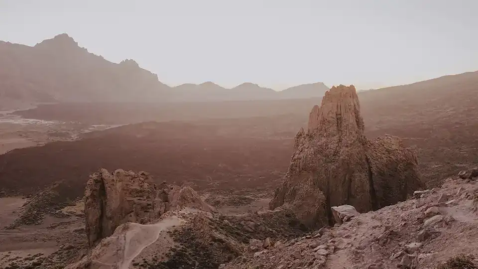 Vulkanformation 'La Catedral' im Teide-Nationalpark, Teneriffa